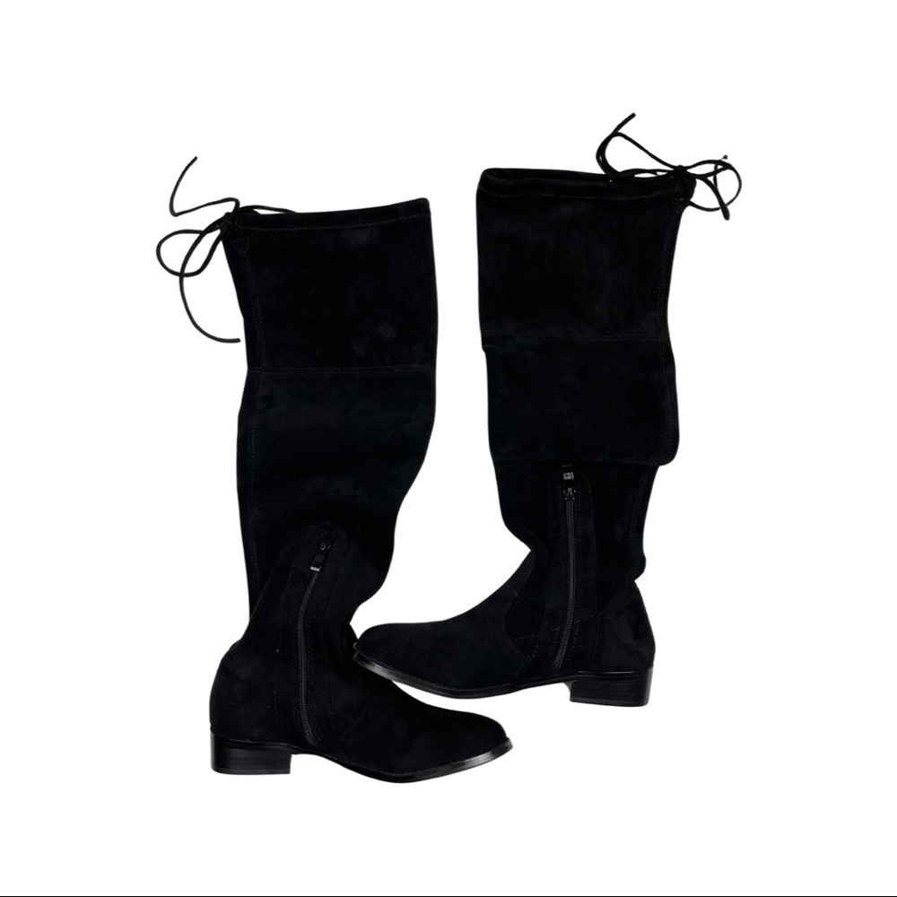 Very Volatile Textile Over The Knee Boots NWOB